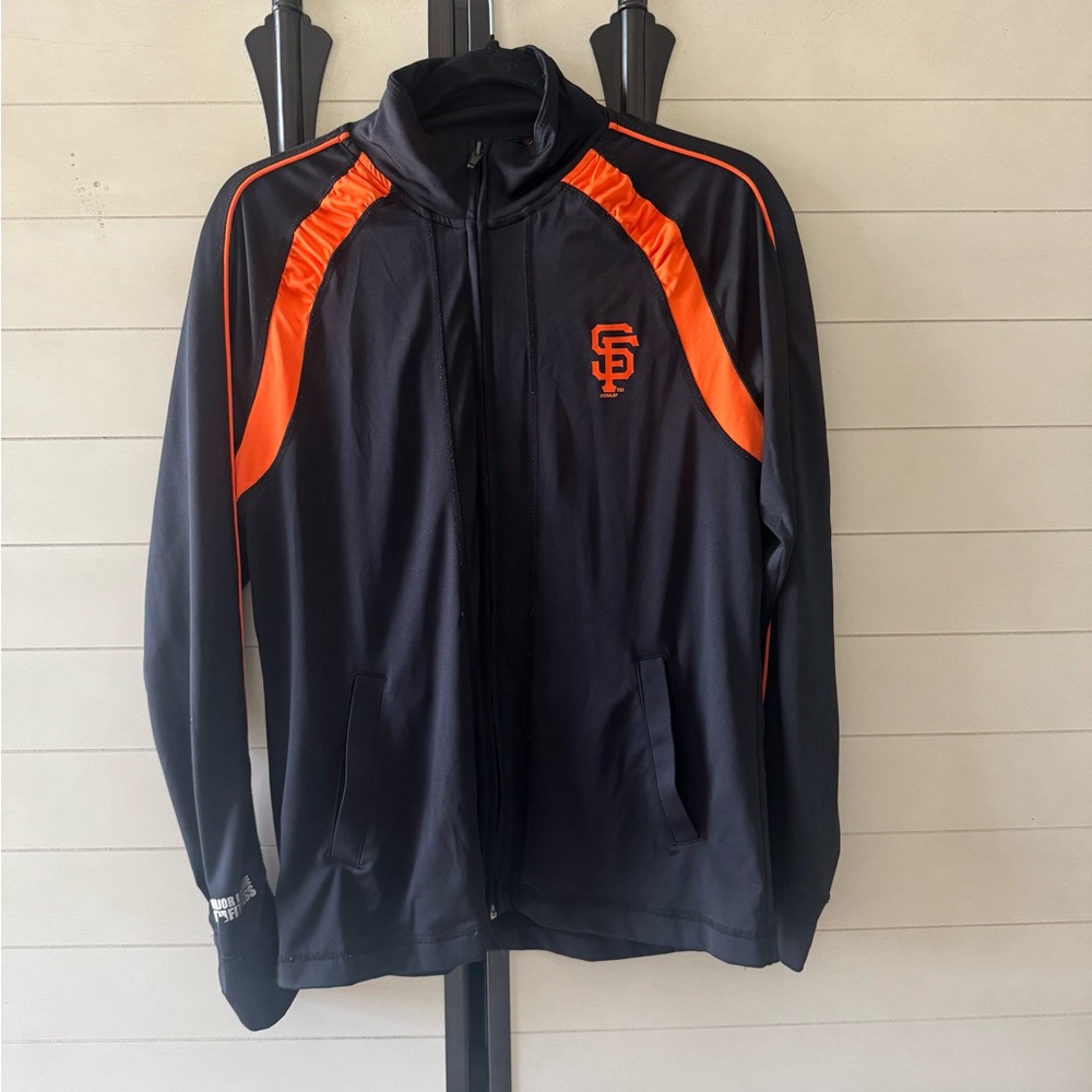 SF Giants Major League Fitness Black Athletic Jacket
